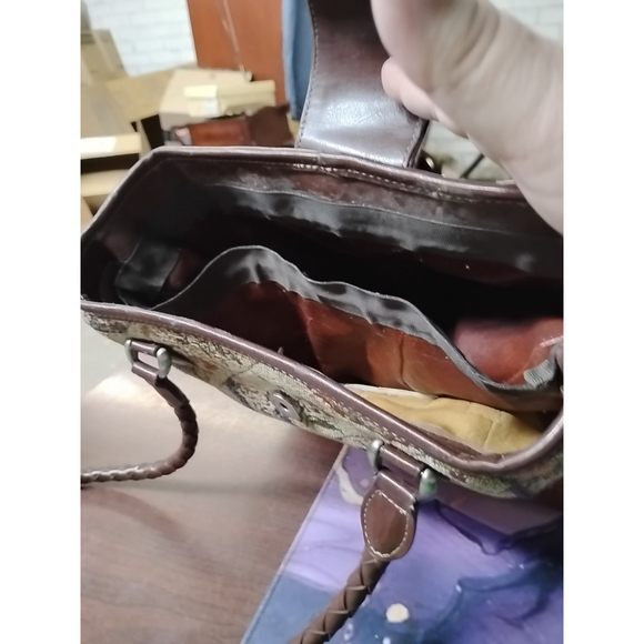 Vtg Coldwater Creek Purse Handbag Floral Tapestry Boho - Picture 9 of 16